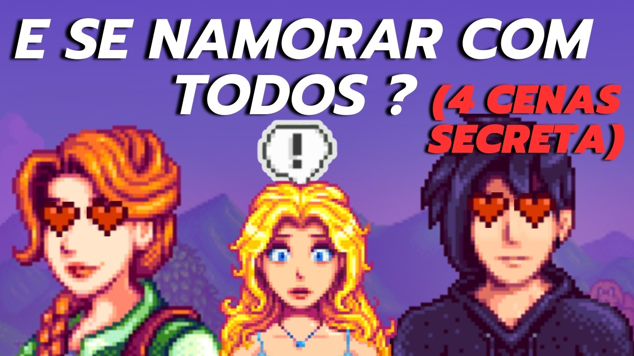 3 CENAS SECRETAS QUANDO A GENTE NAMORA TODOS NO STARDEW VALLEY 💚