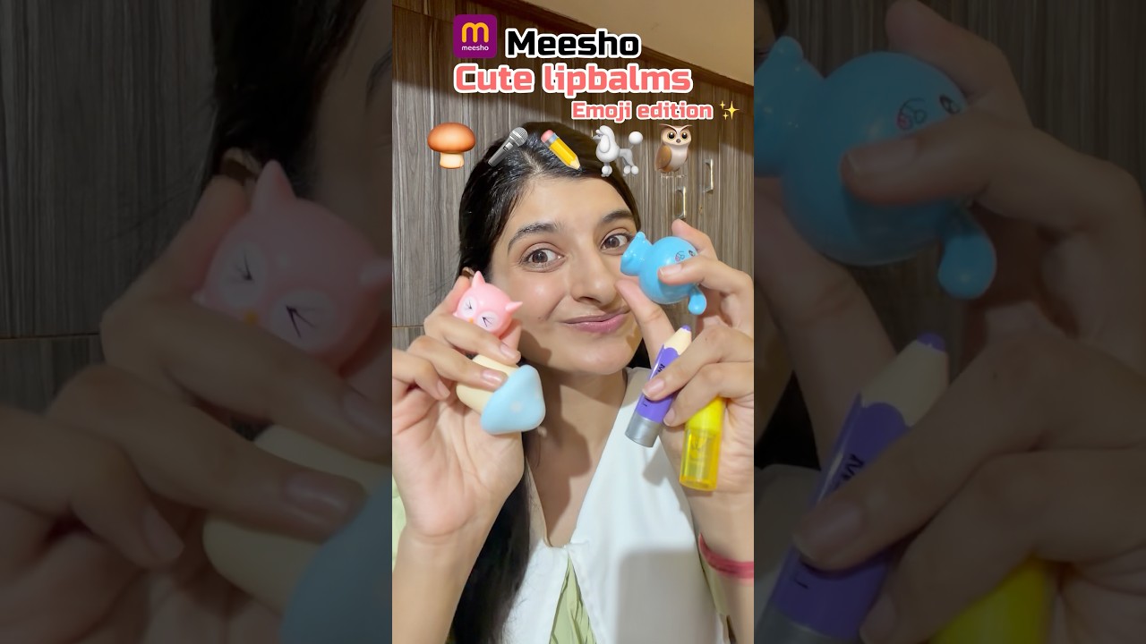Cute lipbalms emoji edition 🌸♥️🧿🍄‍🟫#lipbalm #cutelipbalm #lipgloss #glowwithkhushi #ytshorts