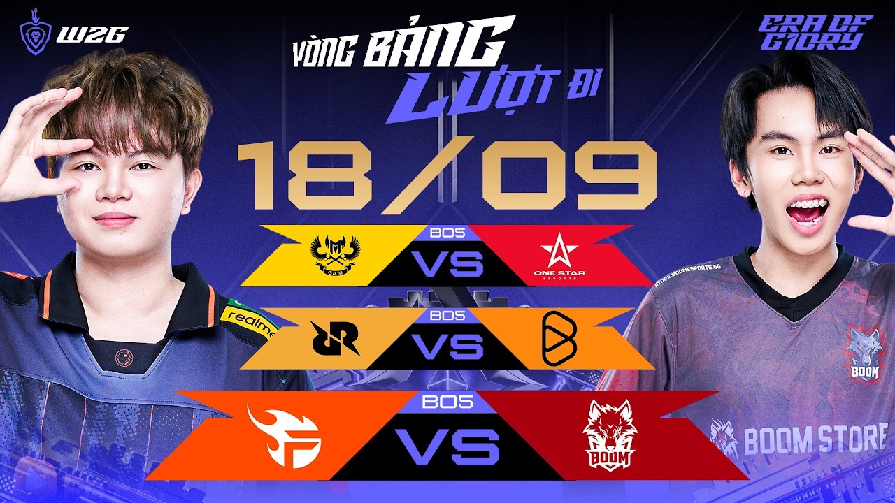 🔴 TRỰC TIẾP: FPT x FLASH vs BOOM ESPORTS | GIAI ĐOẠN VÒNG BẢNG - LƯỢT ĐI | ĐTDV MÙA ĐÔNG 2026