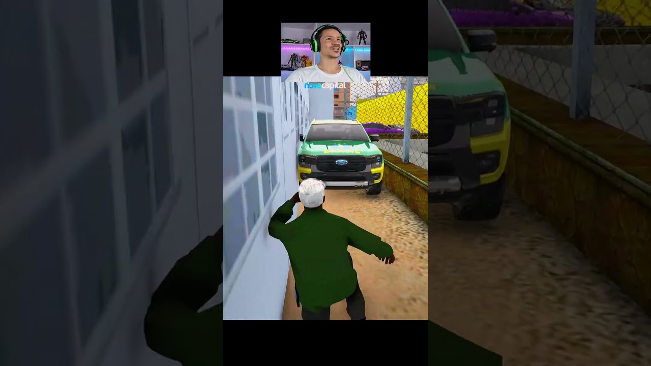 Tinha um amigo esperando ele com o carro nessa fuga insana no gta rp #shorts #viralvideo