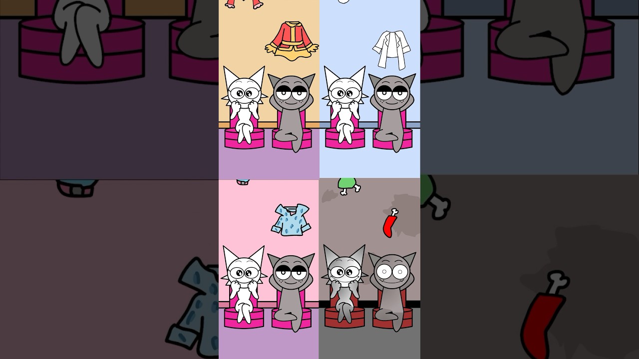 #sprunki #funny #wenda and #gray #outfit #animation