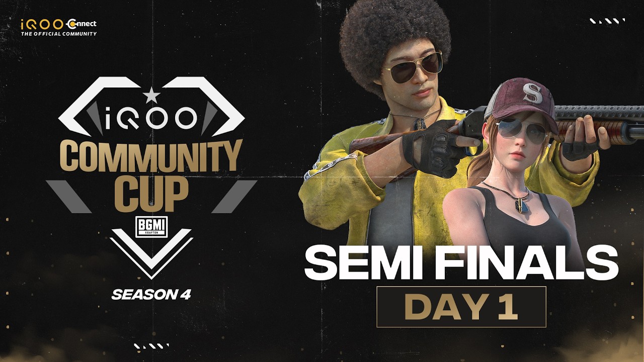 iQOO Community Cup Season 4 | SEMI FINALS – GROUP 1 | 19 APRIL 2026🔥 #iQOOCommunityCup