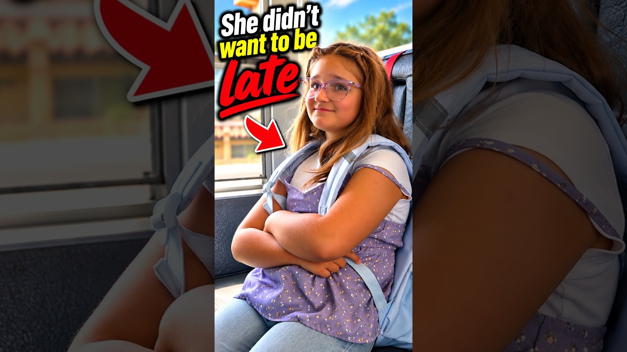 She didn’t want to be late, so she got into a Stranger’s Bus 😱 #Parenting #Safety #Educational
