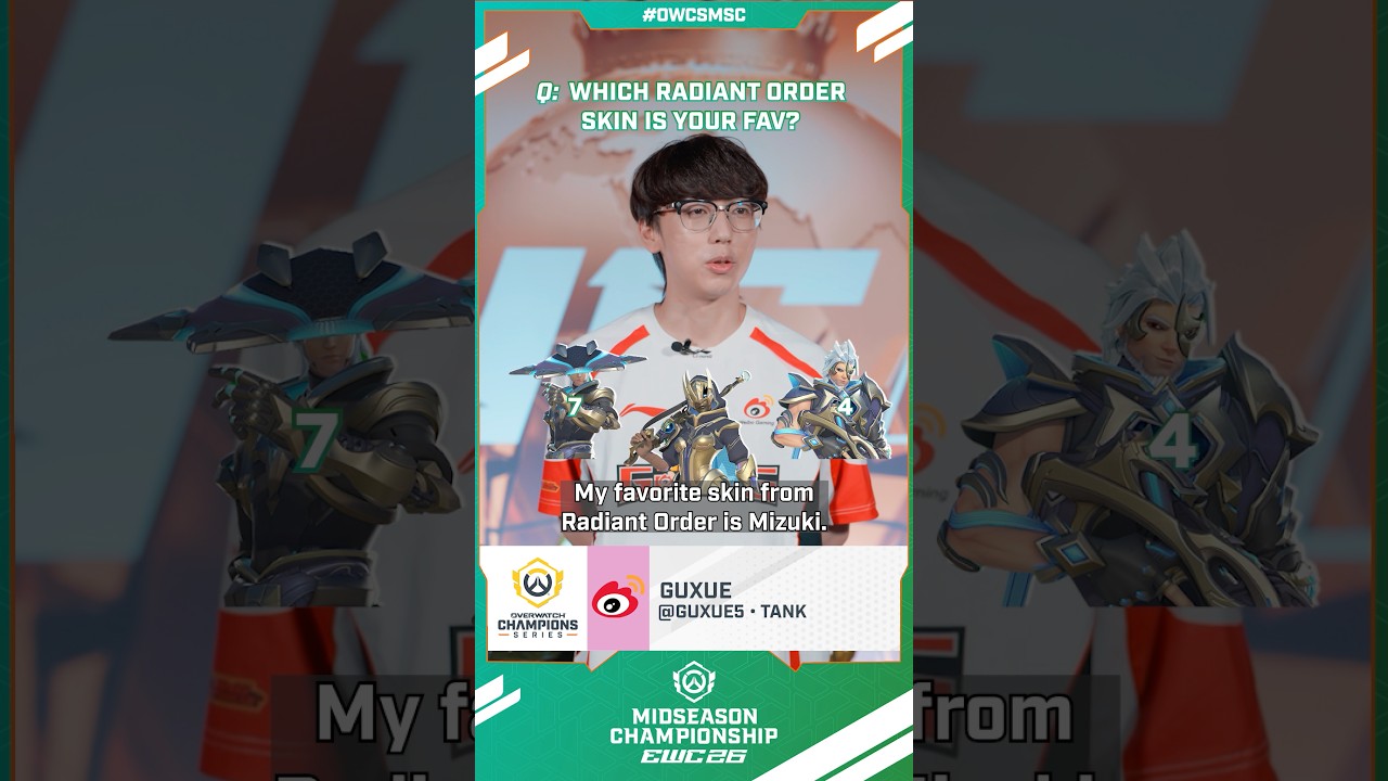 A very clear winner here...The Radiant Order bundle is available until August 10th! ✨#overwatch