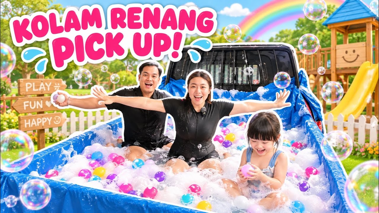 YUKA-CHAN BERENANG DI ATAS MOBIL PICK-UP! | vlog