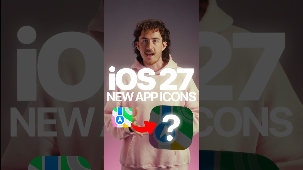 Did you see the new iOS app icons? 😳 #tech #ios27 #apple #iphone #wwdc2026