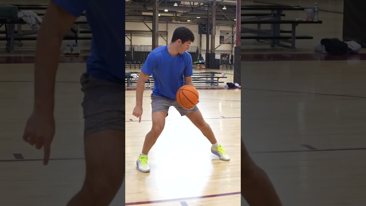 Use a Rondo stop in the paint to stay on balance and get your primary defender to overslide, then tu