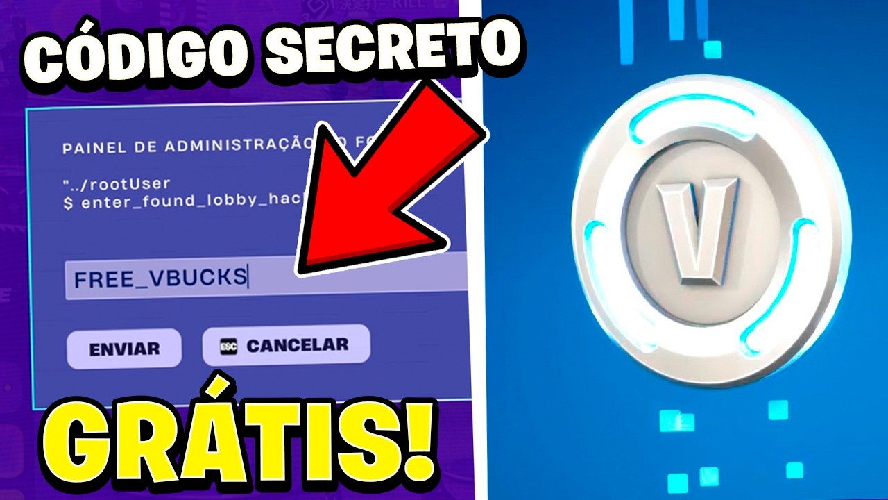 CORRE! RESGATE AGORA V-BUCKS GRÁTIS no FORTNITE!