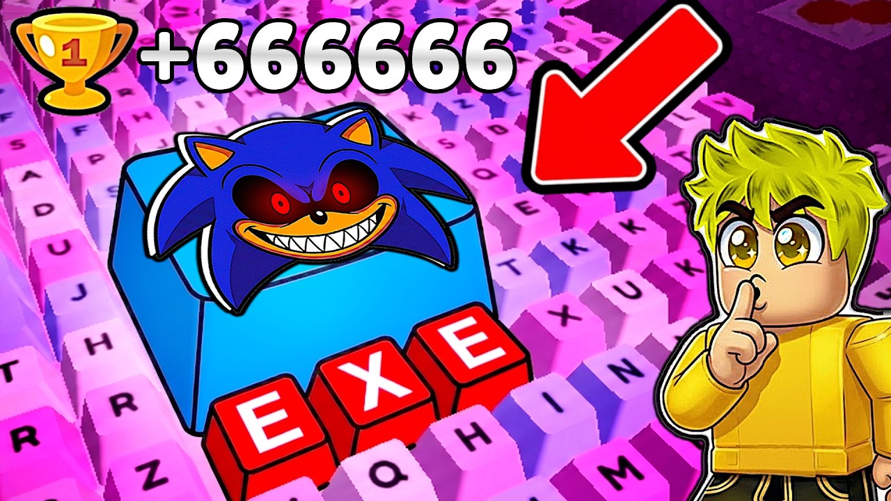 TESTEI TECLA DO SONIC.EXE NO PARKOUR DE TECLADOS