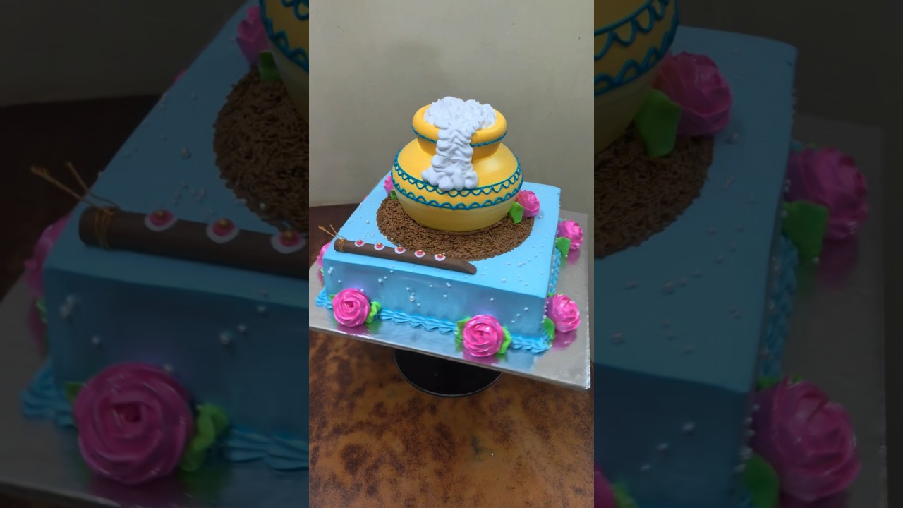 Beautiful Janmashtami Matka Cake #matkacake #cake #shorts #janmashtamispecial