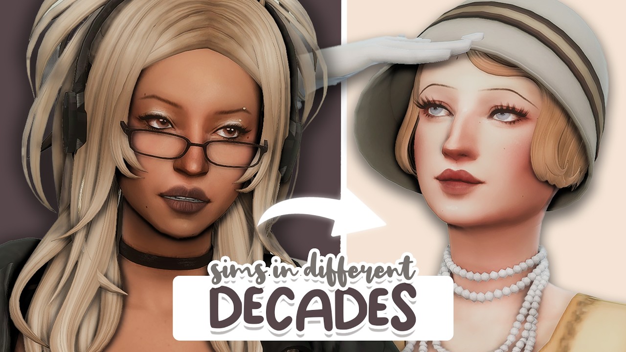 Each Sim is A Different DECADE 👑 | Sims 4 Create a Sim Challenge