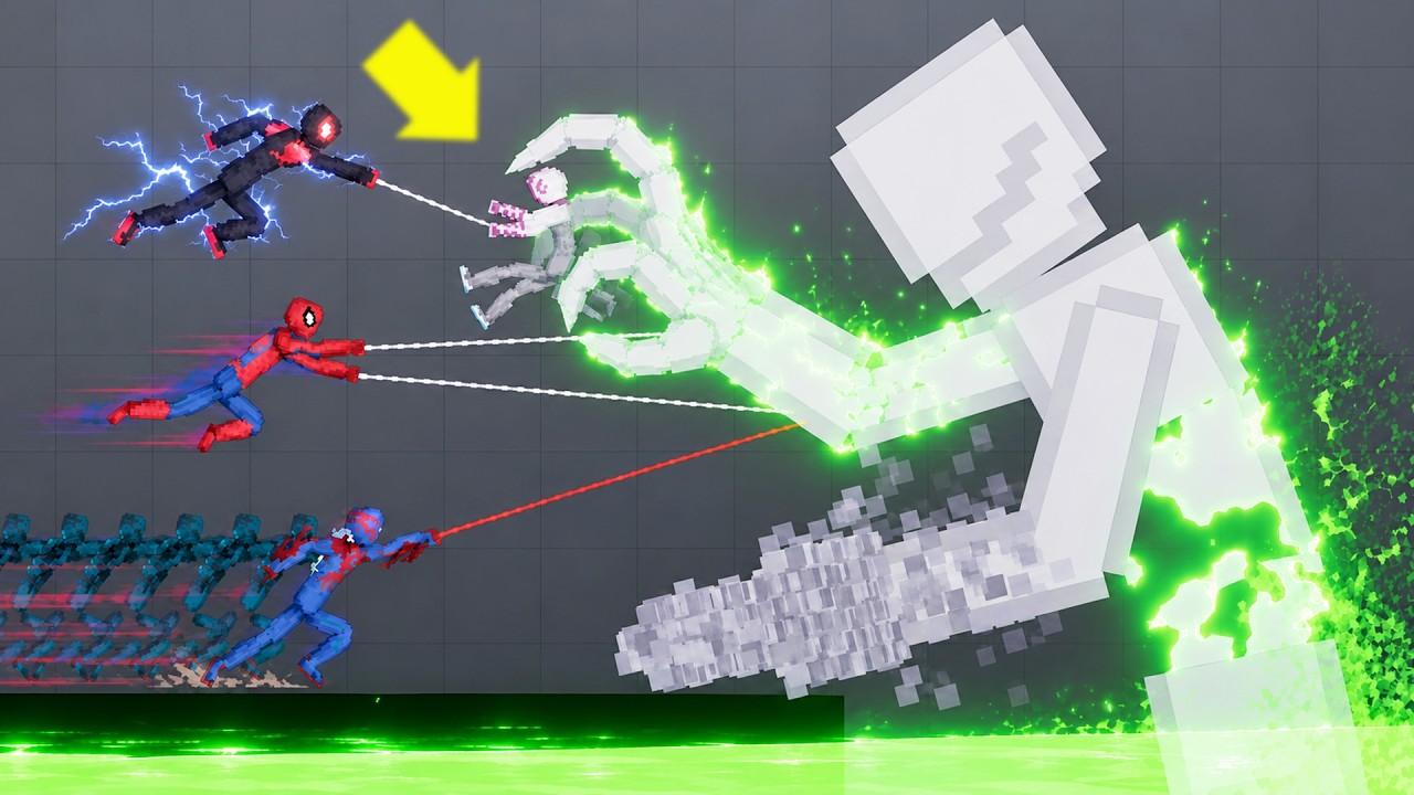 Spider-Man Trio Saves Spider-Gwen from the UNKILLABLE Nanobot [4K]