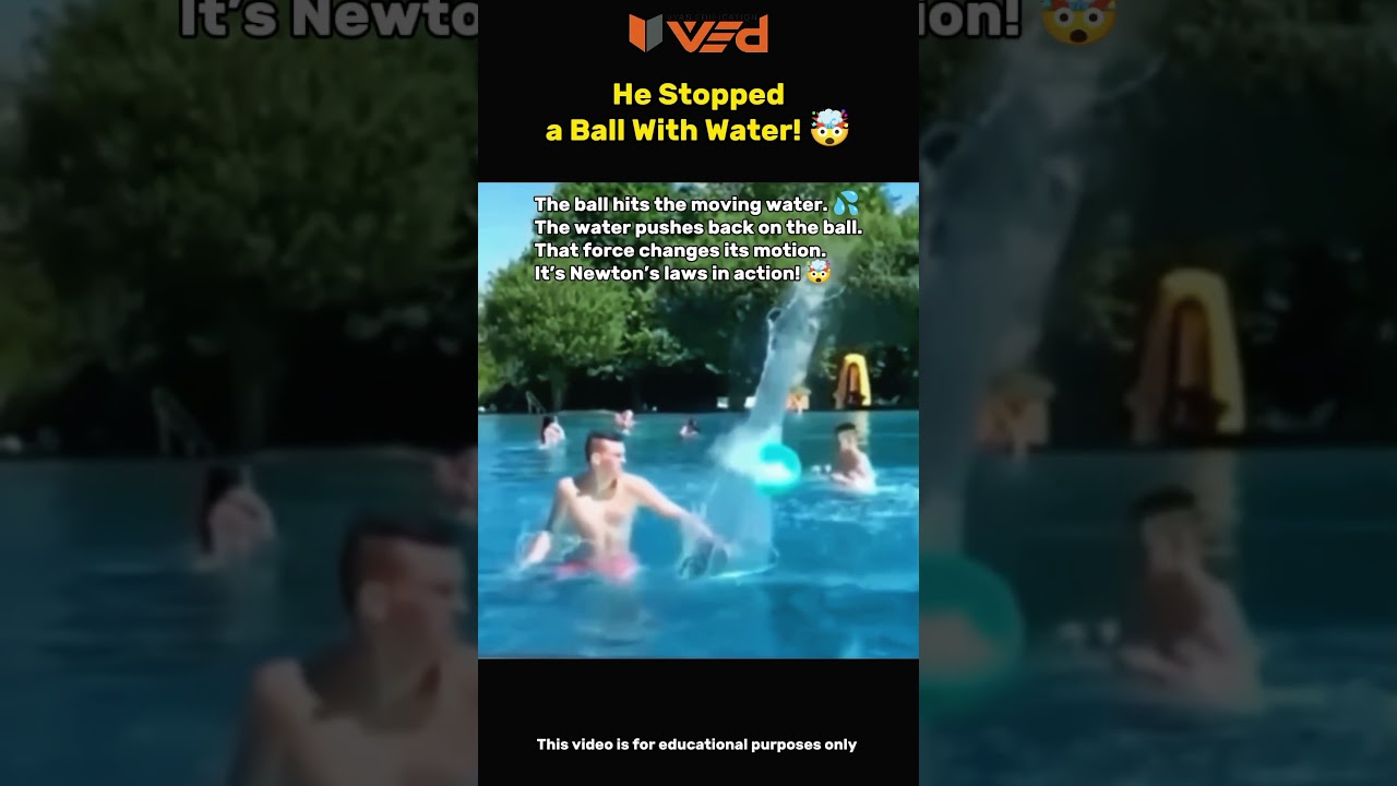 This Looks Impossible… Water Stopped the Ball! 🤯 #shorts