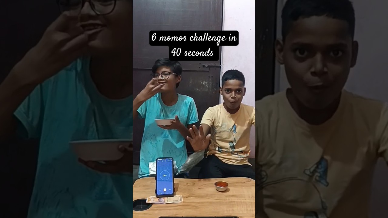 6 momos challenge in 40 second 🥵🫨 #challenge #momos #challengevideo