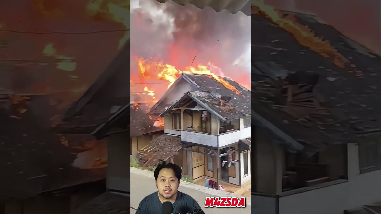 Viral! Sebuah Desa Di Sukabumi Kebakaran! #m4zsda #shortvideos #shorts #reaction