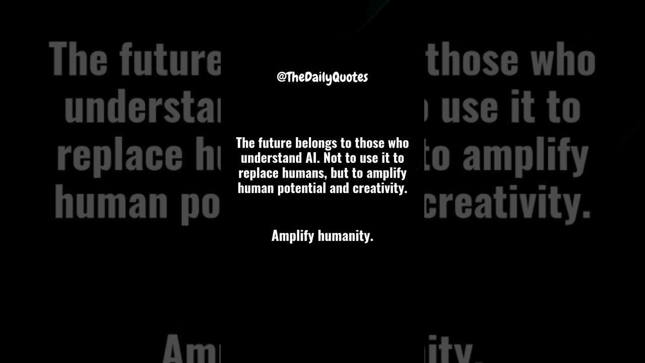 The Future Belongs to Those Who Understand AI