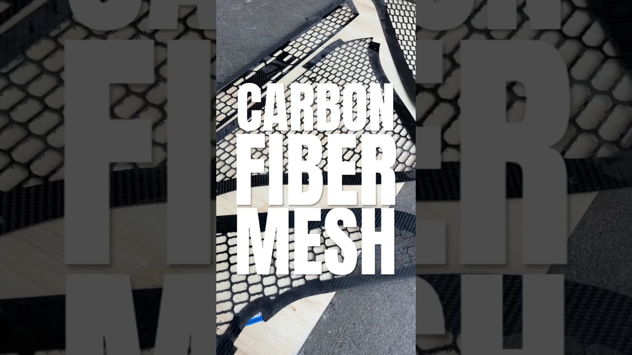 CARBON FIBER MESH #carbonfiber #compositematerials #cnc