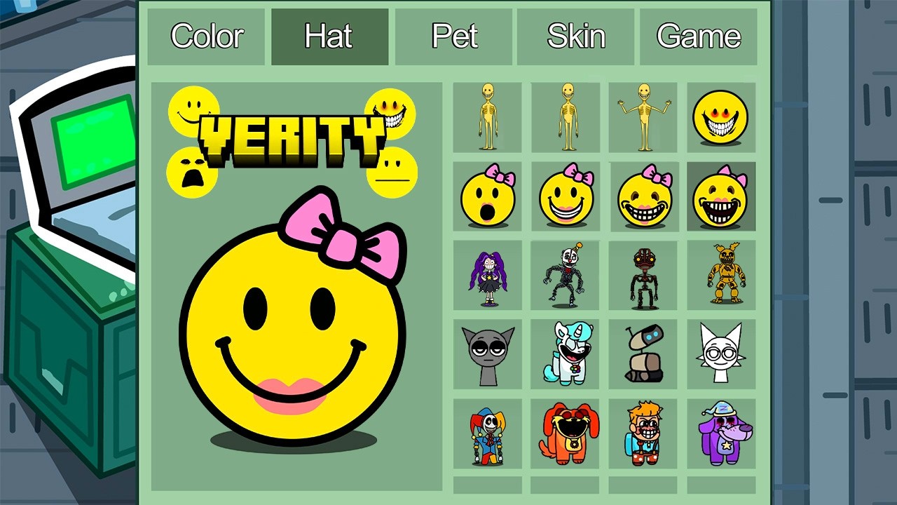 Verity 2.0 (mod) in Among Us ◉ 1000 iQ impostor funny