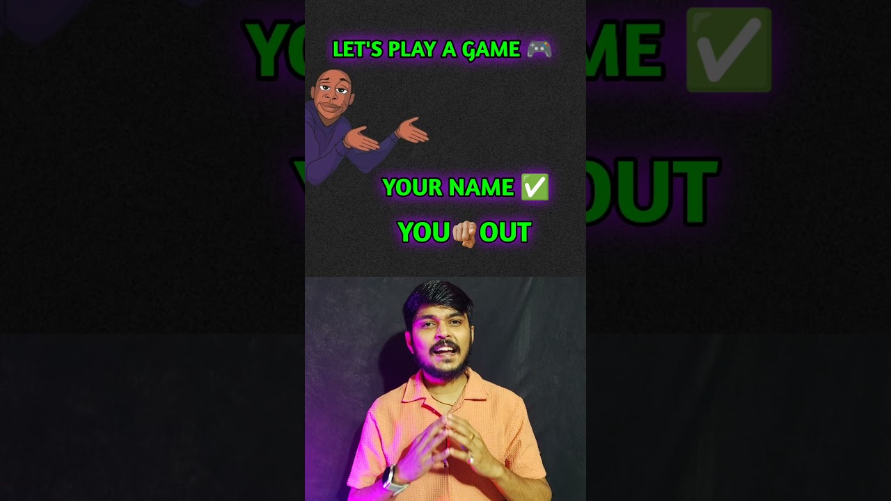 Let's Play A Game 😍 || #games #name #quiz