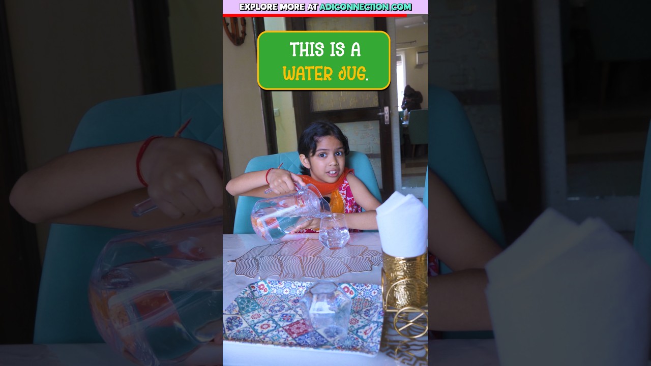 Learn 10 Household Items in English 😍 | Learn with Adi | Vidya Connection #shorts