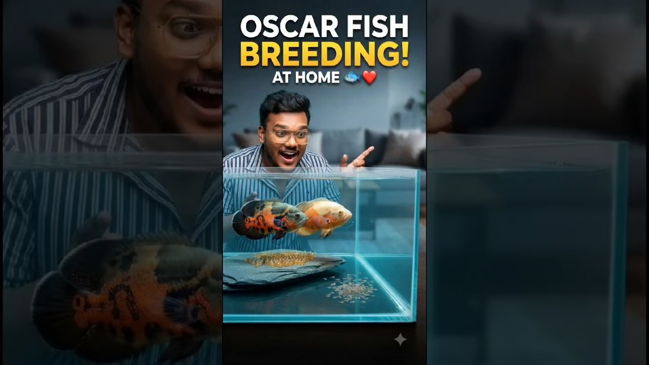 oscar fish breeding at home #oscars #oscarfish #shorts #aquarium #breedingfish #fishbreeding