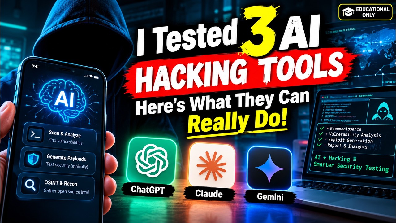 I Tested 3 AI Hacking Tools — Here's What They Can Really Do!