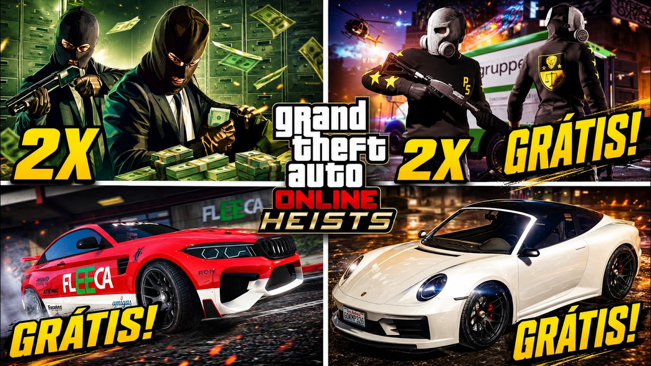 🚨 NOVA ATUALIZAÇÃO SEMANAL NO GTA ONLINE! GOLPES EM DOBRO, NOVOS CARROS RAROS GRÁTIS E MAIS!