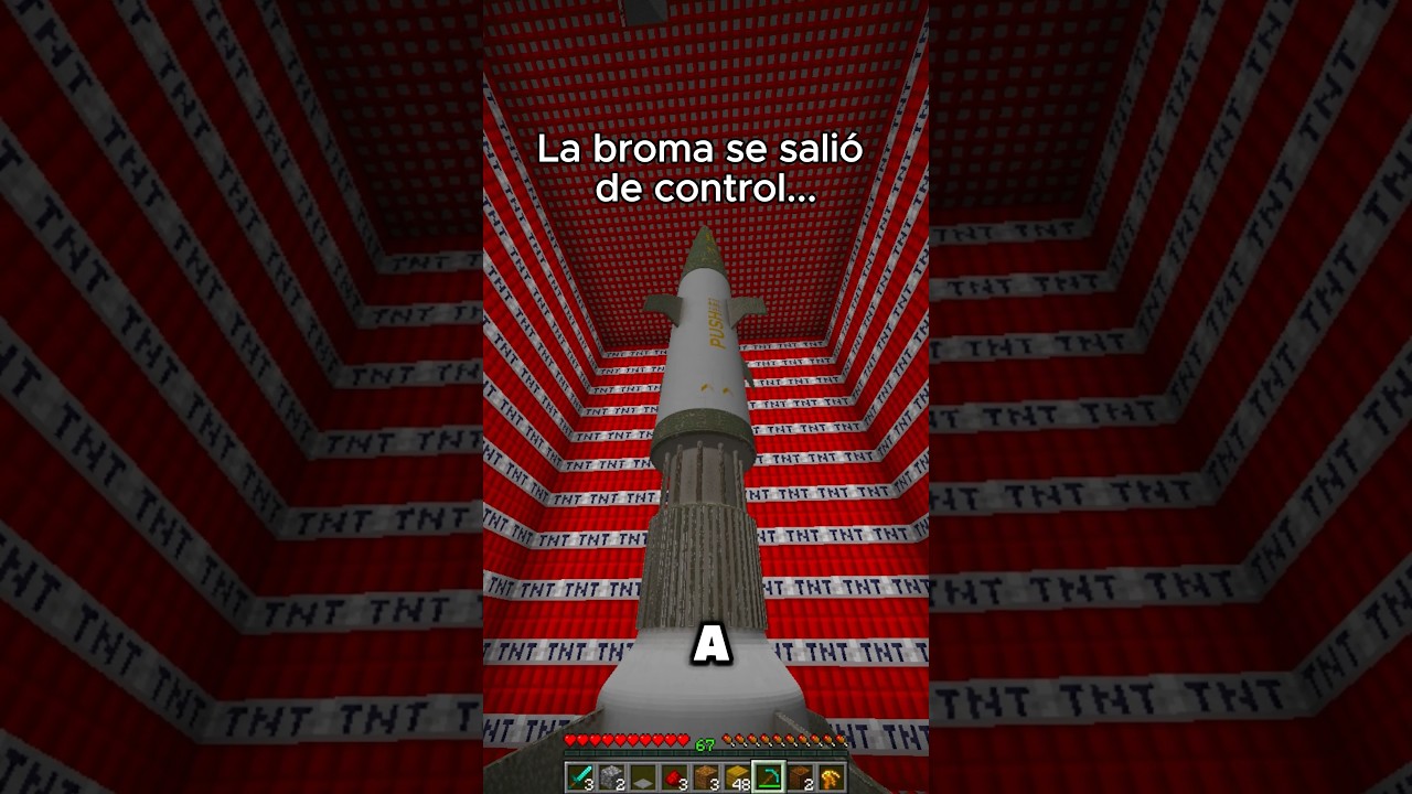 Cuando la BROMA se SALE de CONTROL en Minecraft #soymanuel #minecraft #shorts