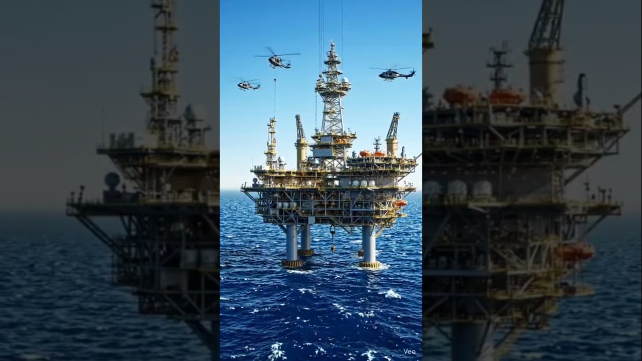 🌊 समुद्र की गहराई से तेल कैसे निकाला जाता है?#OilDrilling #DeepSea #OceanOil #OilRig #facts
