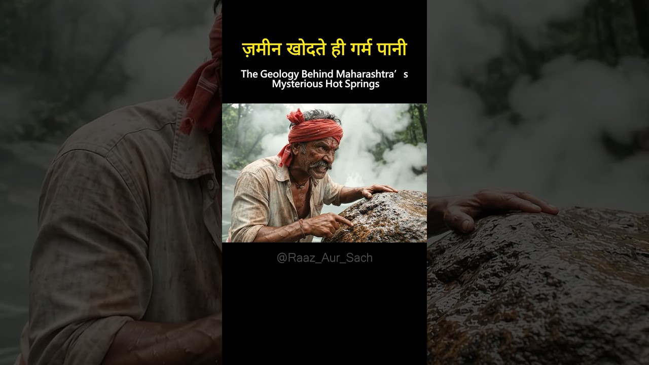 Why Does Hot Water Come Out of the Ground in Maharashtra? 🤯#tivare #maharashtra #shorts