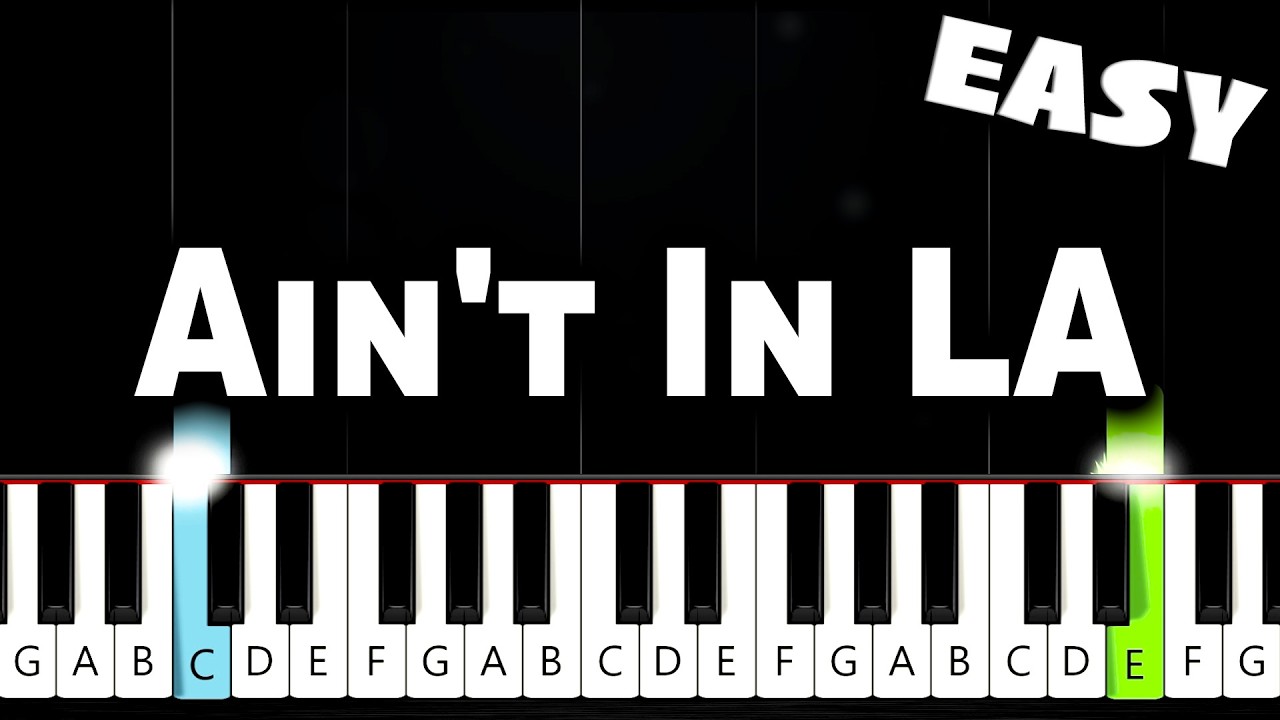 ADÉLA - Ain't In LA - EASY Piano Tutorial