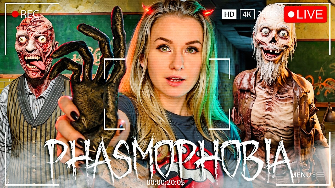 🔴 вечерний стрим в соло без улик в Phasmophobia 👻 годовщина Фазмофобии