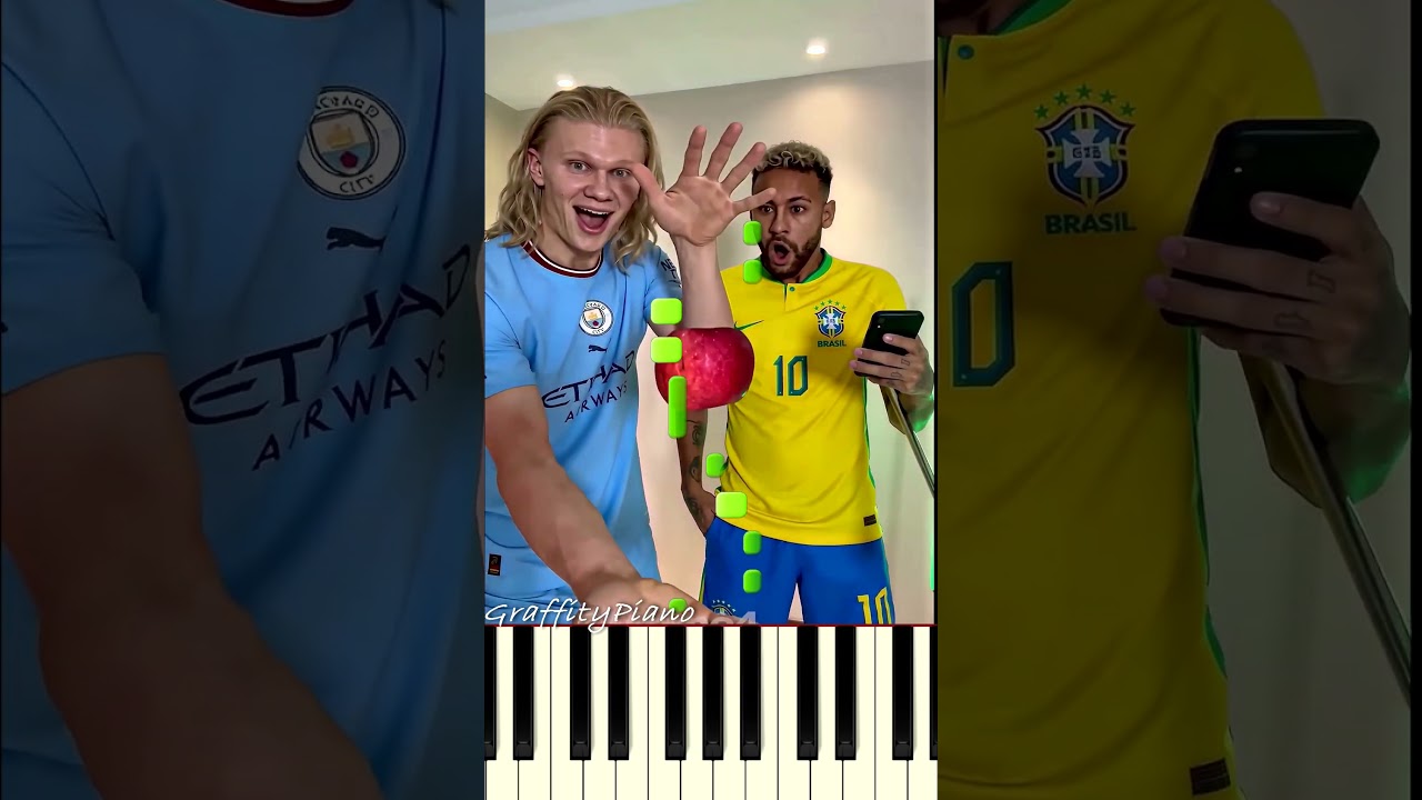 Haaland Really Did That With an Apple  #football #haaland #parody Piano Tutorial