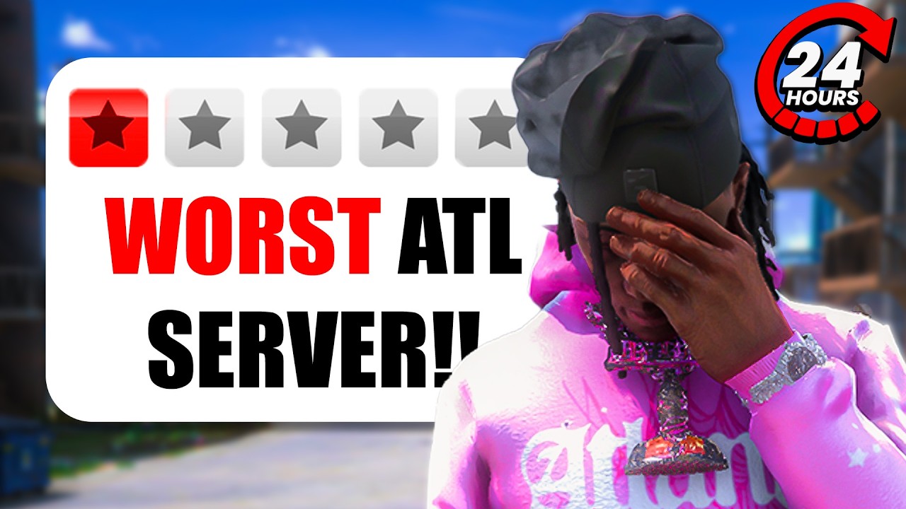 24 Hours In The WORST Atlanta GTA RP Server…