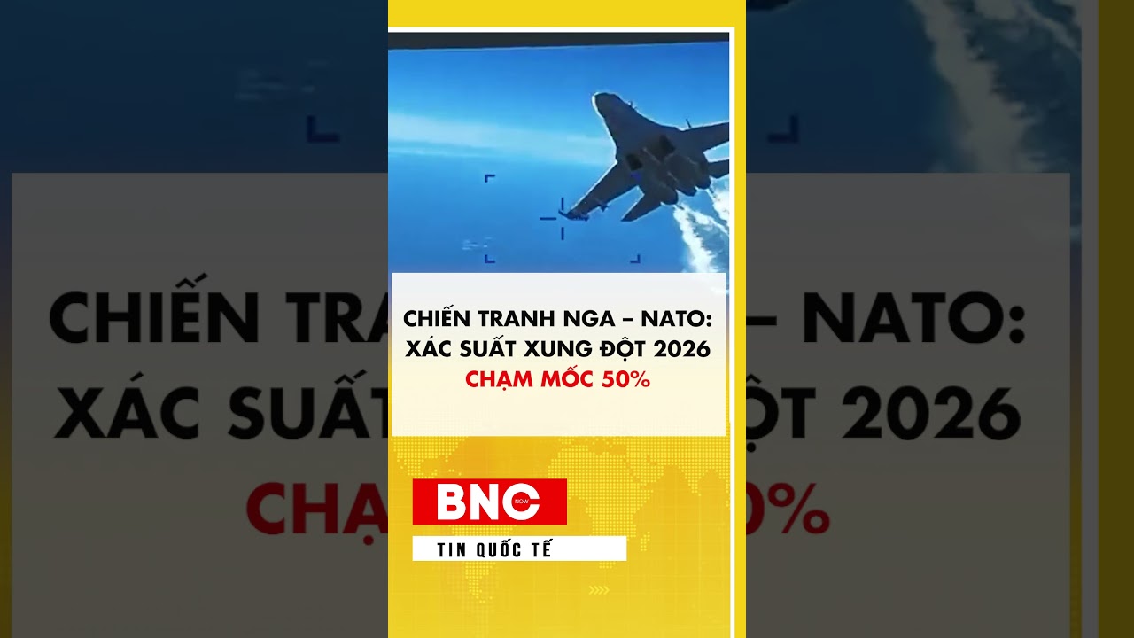 Chiến tranh Nga – NATO: xác suất xung đột 2026 chạm mốc 50% #shorts