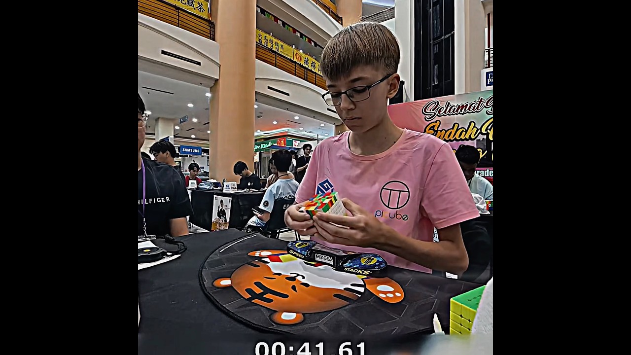 Timofei Tarasenko National Record 🇷🇺 of 1:34.42 in 7x7 Cube Single #rubikscube #viral #shorts