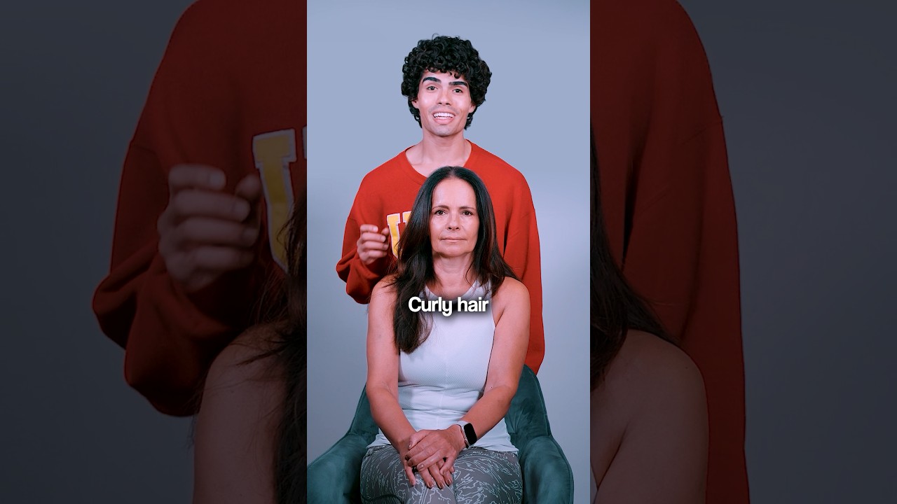 Turning my Moms Straight Hair Curly 👩🏻➡️👩🏻‍🦱