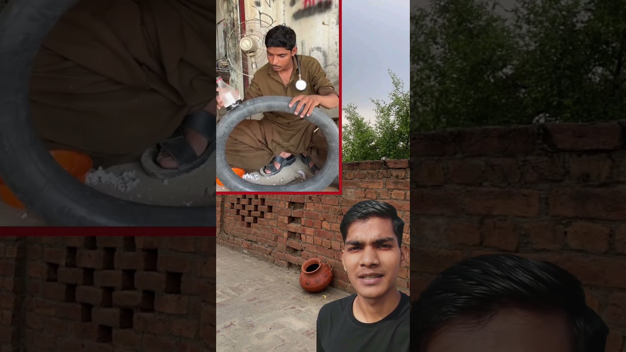 थर्माकोल से बना दिया पंचर ढूंढने वाला सेंसर #desijugaad #tyrerepair #mechanic #smartwork