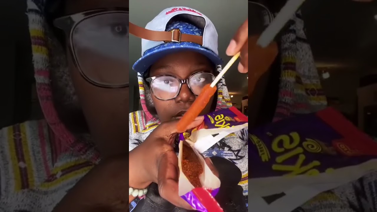 BUSSIN #takis #thumbsucker #authenticteecee #comedy