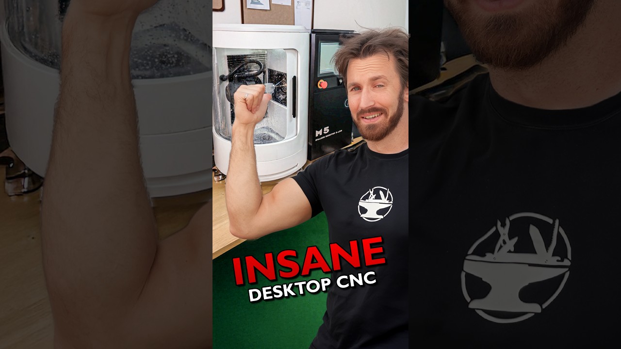 The coolest desktop CNC machine I've seen 🔥 #cnc #3Ddesign #engineering