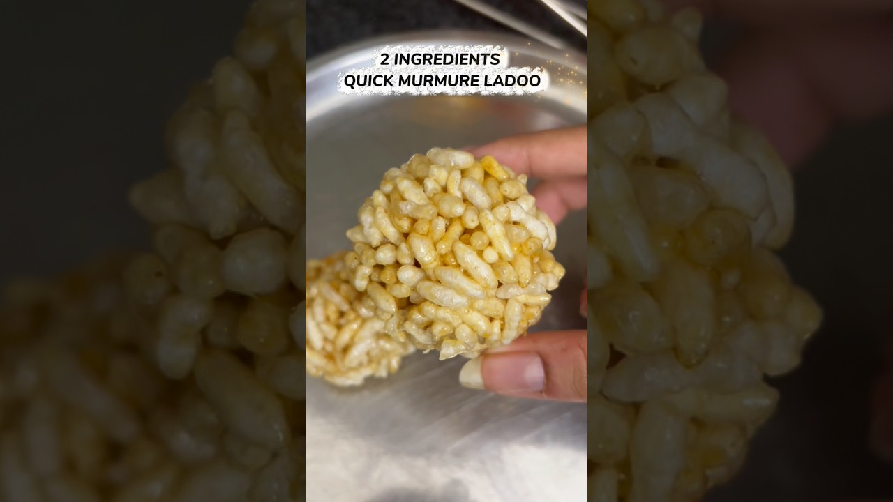 simple and easy murmura laddu-puffed rice laddu-maramaralu ladoo-murmure ke ladoo #shorts #murmure