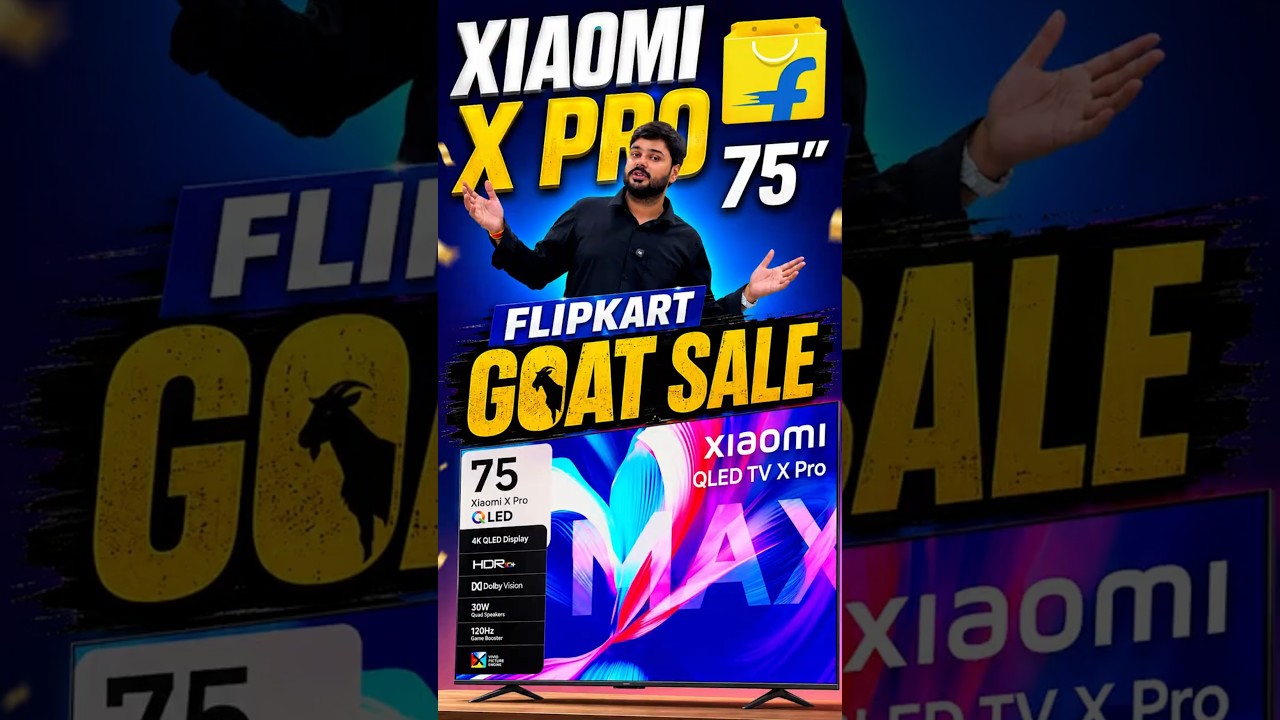 🔥 Xiaomi X Pro 75" Review | Best 75 Inch TV Deal in Flipkart GOAT Sale? 🐐🤯 #Xiaomi #GOATSale