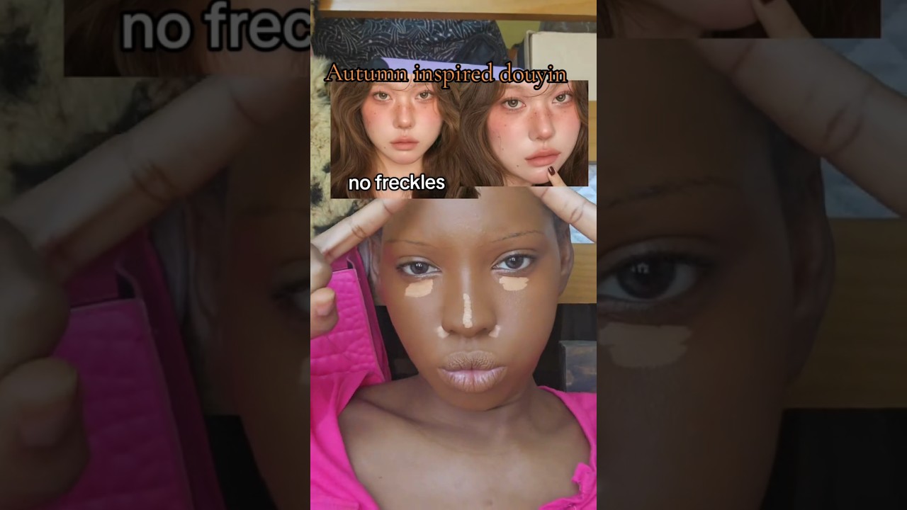 tried to add freckles then gave up #makeup #makeuptutorial #douyinmakeup #fypシ