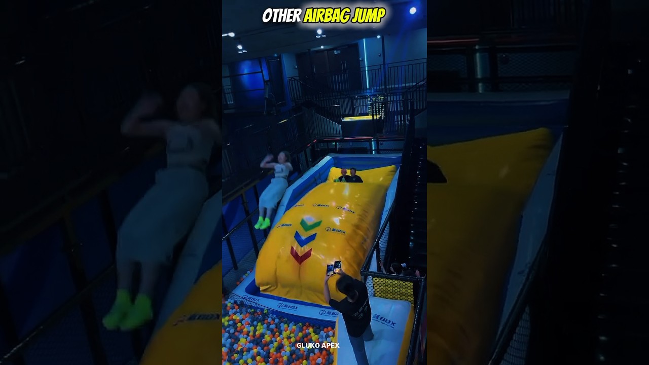 Insane Airbag Jump 😱🔥 | Epic Jump & Crazy Landing! #Shorts