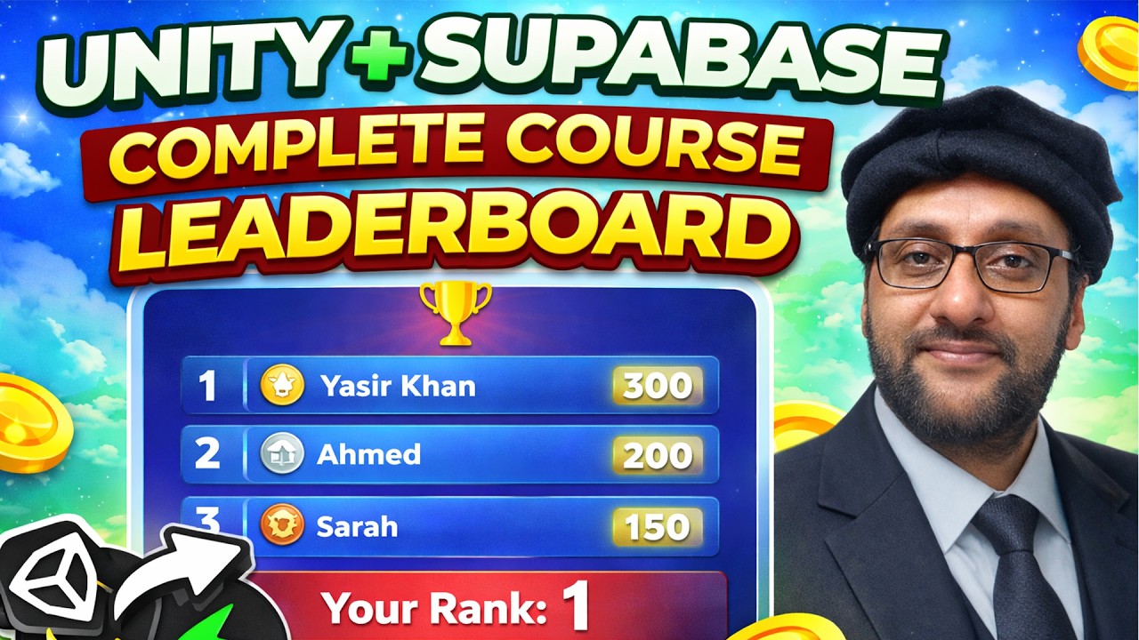 Unity + Supabase Complete Course | Build Online Leaderboard System
