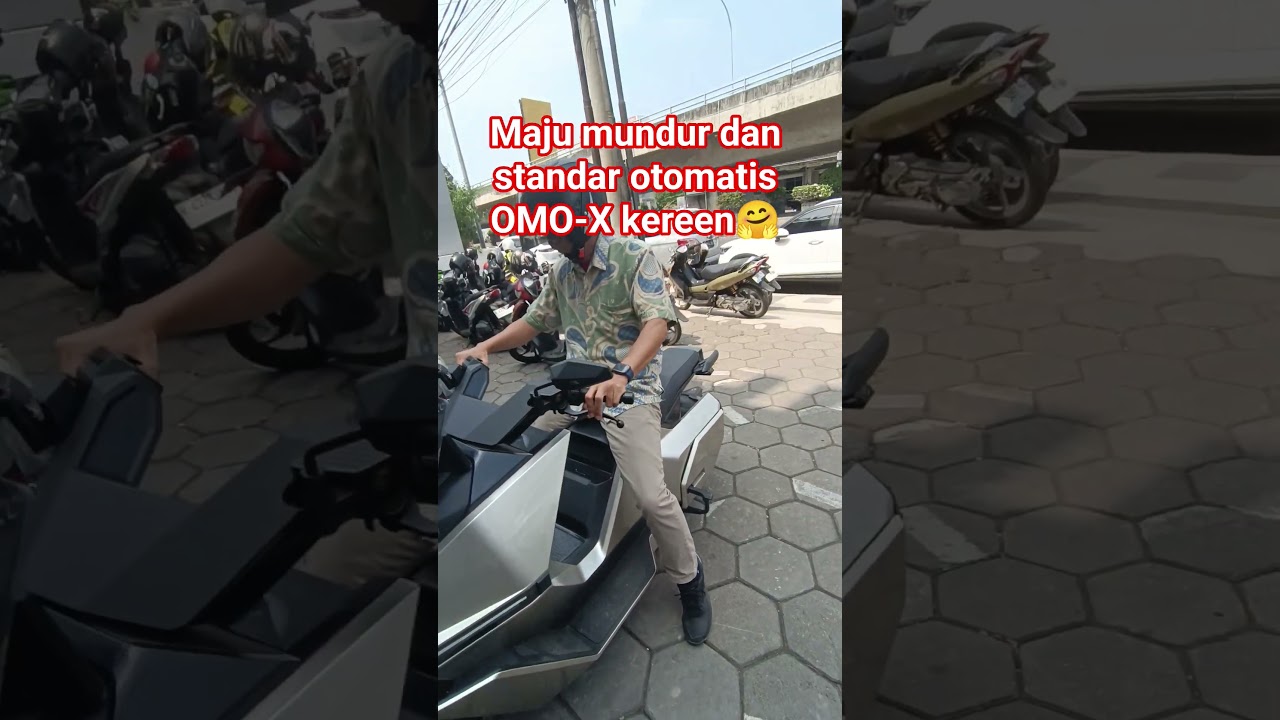 nyobain OMO X maju mundur standar otomatis #motorcycle #motorlistrik #omoway