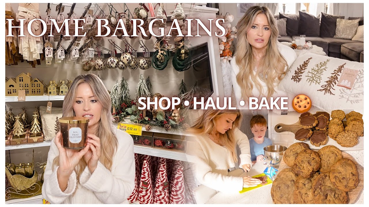 HOME BARGAINS CHRISTMAS 2026 🎄 Shop With Me, HUGE Haul + Cosy Baking