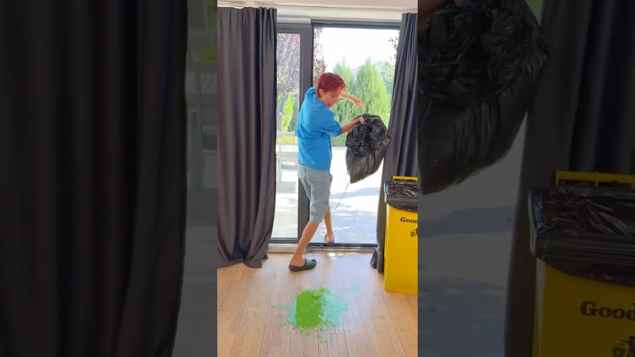 Taking out the Trash Went Wrong! 😂🤢🗑️