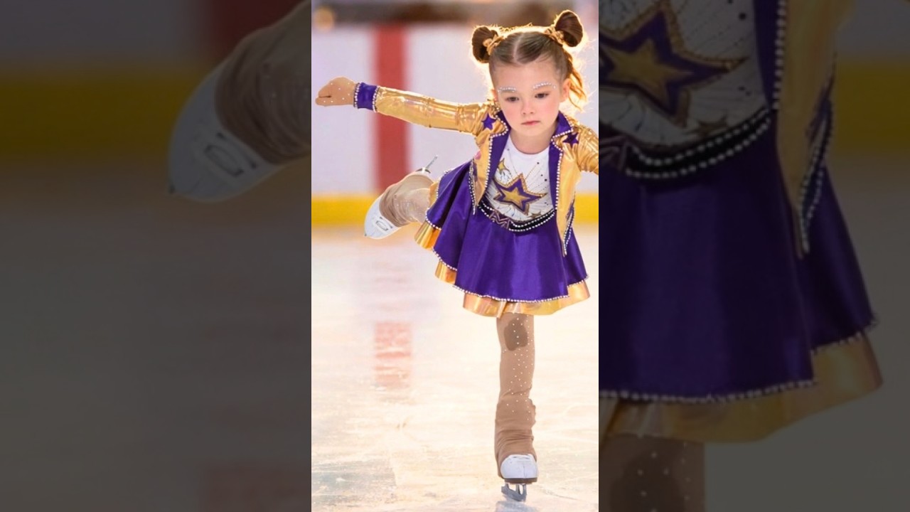 5-Year-Old PRODIGY STUNS on Ice to Hannah Montana! ⛸️💖
