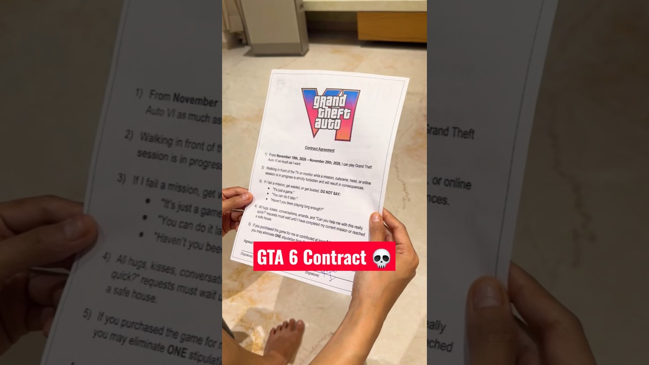 GTA 6 Legal Contract Sign Karwaya 🤣🤣 #gta6 #gaming #trending #funny